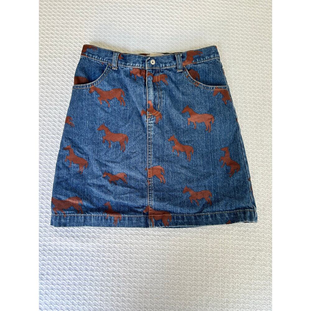 Girls Equestrian Jean Skirt